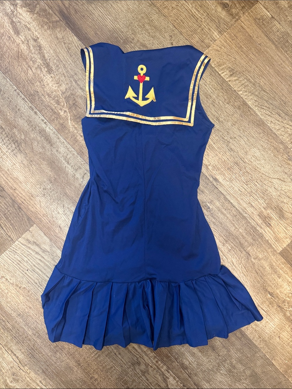 Navy & Gold Sailor-Style Young Women’s/Adult costume - Picture 2 of 2